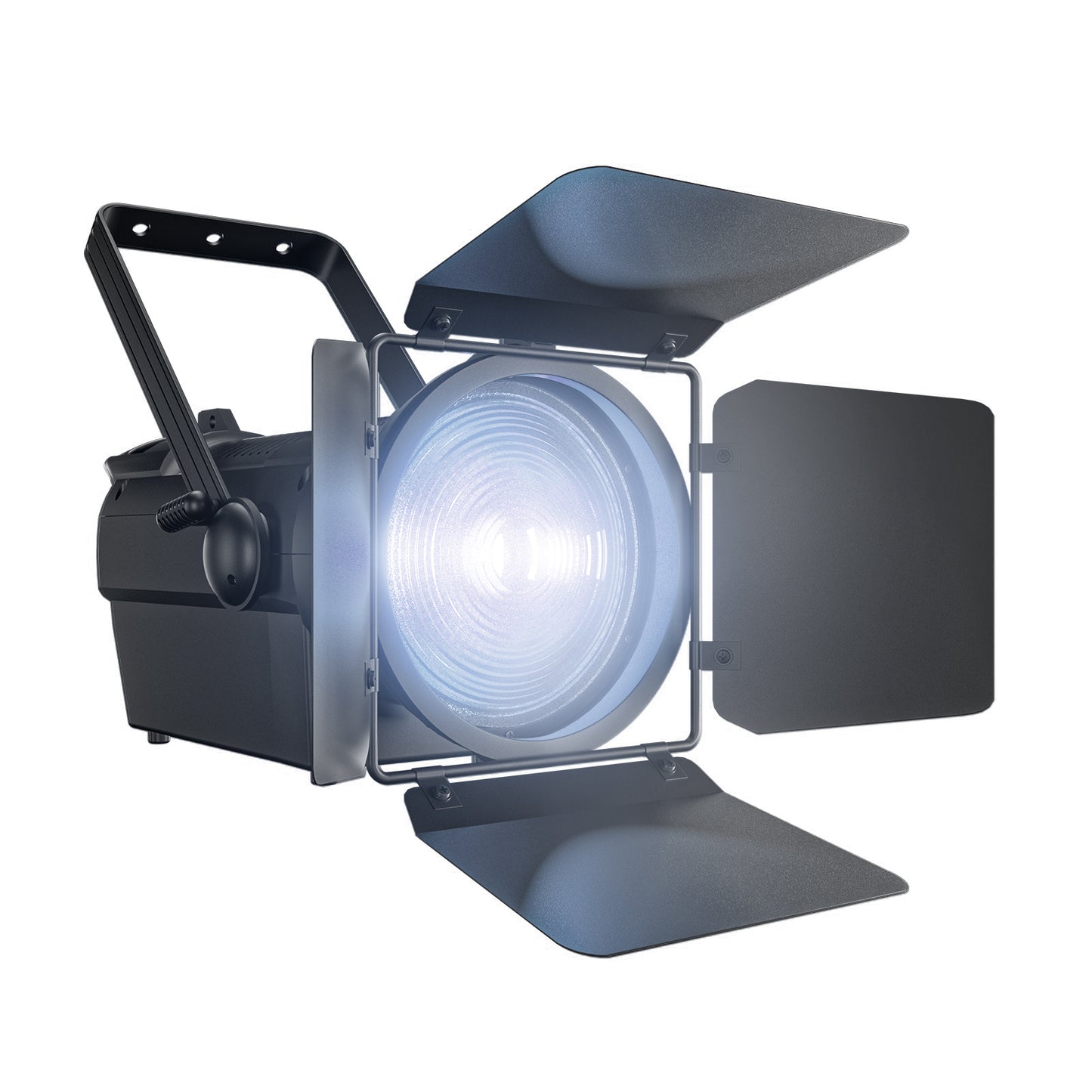 SHEHDS 250W/350W LED Spotlight RGBWAUV/RGBLAC/RGBW/RGBL/Warm+Cool White Stage Lighting with Barndoors & Pulse Strobe