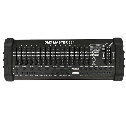 Controlador SHEHDS DMX 384 para iluminação de palco 512 DMX Console equipamento controlador de DJ