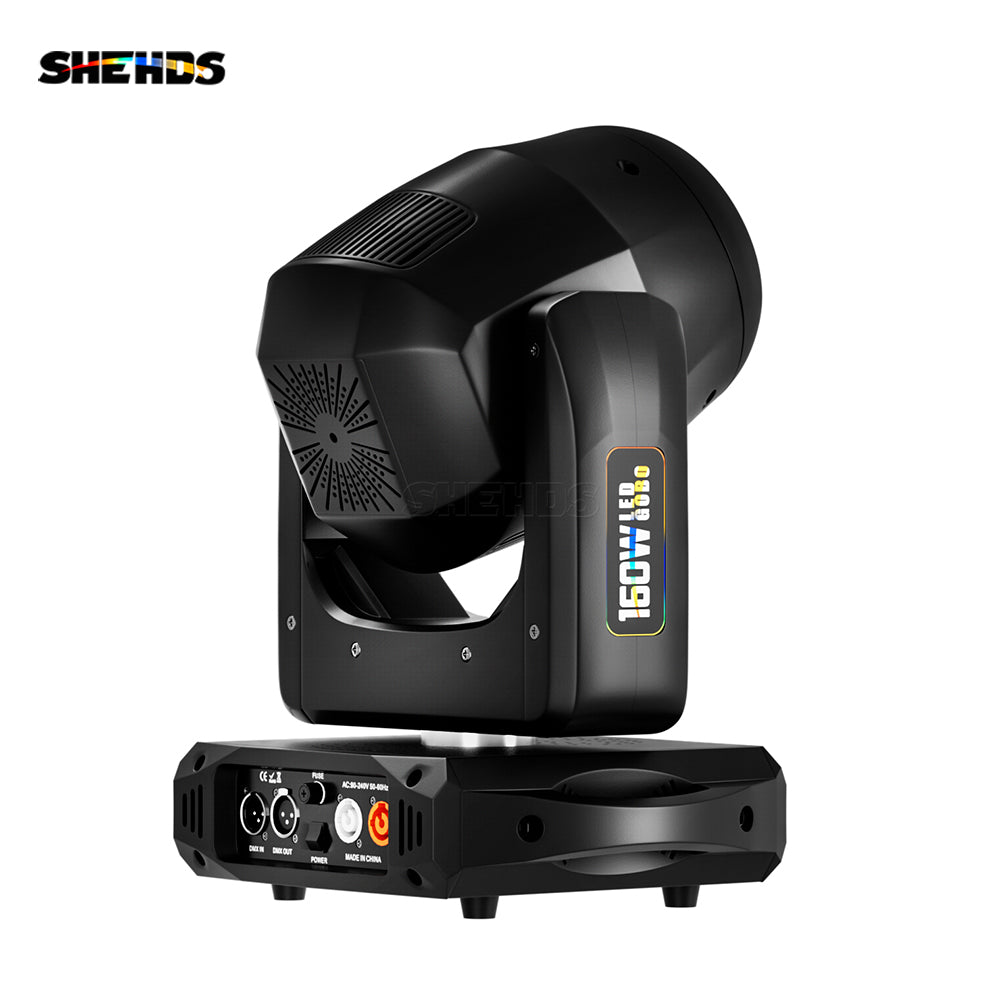 SHEHDS 8-prisma LED-spot 160W gobo-verlichting met LED-ring en LCD-scherm Moving Head Lights Podiumeffectverlichting voor DJ Disco Podium Bruiloft Nachtclub