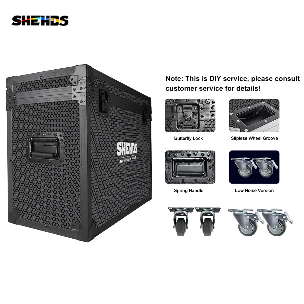 SHEHDS LED 200W RGBWA UV 6 en 1 COB Control de temperatura de luz Control de voz sensible 