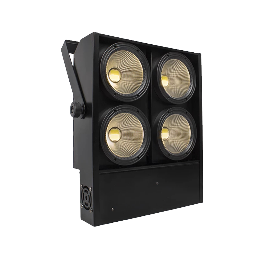 LED Blinder Light 4x100W LED COB-licht met 2 kanalen 4 ogen Blinder podiumeffectverlichting voor evenementenshow