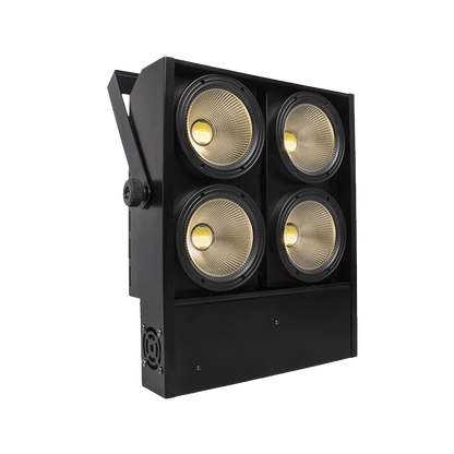 Lumière LED Blinder 4x100W LED COB avec 2 canaux et 4 yeux, éclairage d'effet de scène pour événements et spectacles