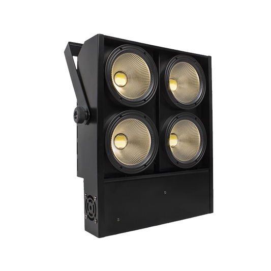 Luz LED cegadora 4x100W luz LED COB con 2 canales 4 ojos iluminación de efecto de escenario cegadora para eventos y espectáculos 