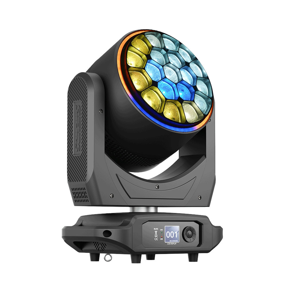 JMS WEBB LED Bees Eyes 19x40W - Ring Effect  Zoom&Beam&Wash RGBW 4in1 Light