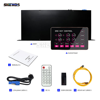 SHEHDS – enregistreur de lumière 2048 de haute qualité, logiciel de contrôle à une clé, pour spectacle, scène de mariage