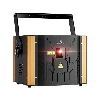 Constellaser Láser semiconductor de animación RGB de 6 W con conector Art Net DMX512, ILDA y RJ45 