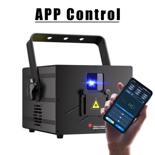 SHEHDS 3D Effect 3W RGB Laser Scanner Stage Lighting
