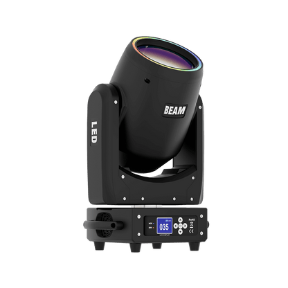 Faisceau LED 300W, lumière à tête mobile, prisme coloré avec anneau LED, pour DJ Club, Performance/scène de mariage