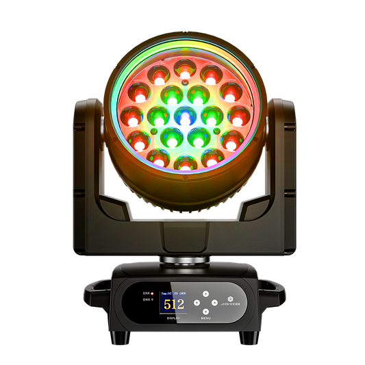 Upgrade SHEHDS Waterproof LED Moving Head Light 19x15W / 20W / 25W Beam Wash Zoom IP65 Stage Lighting