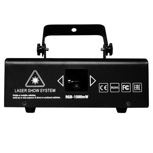 SHEHDS 1W RGB Scan Laser Doppelmuster überlagert für Performance Bühne DJ Nachtclub Hochzeit