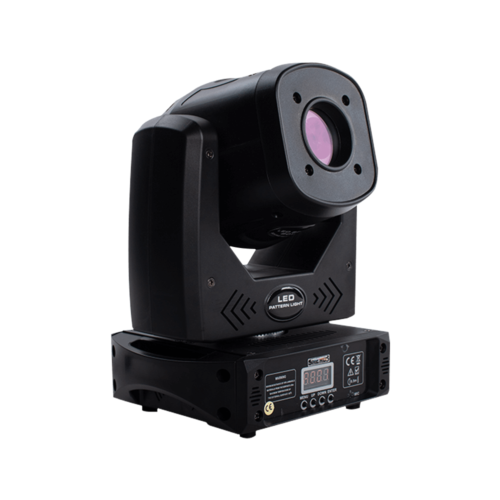 SHEHDS LED Spotlight 80W with 3-Prism Gobo Moving Head Lighting