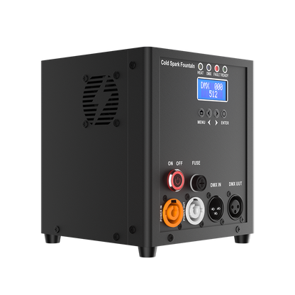SHEHDS Mini 450W Cold Spark Fountain Machine with Remote Control DMX Spark Machine for Wedding Party