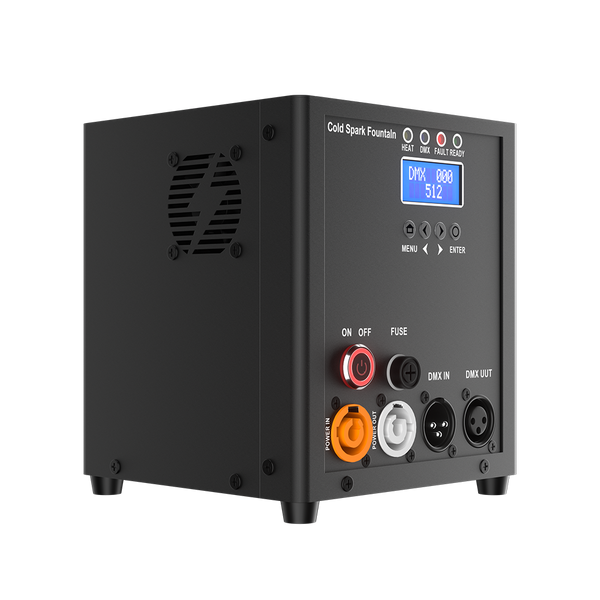 SHEHDS Mini 450W Cold Spark Fountain Machine with Remote Control DMX Spark Machine for Wedding Party