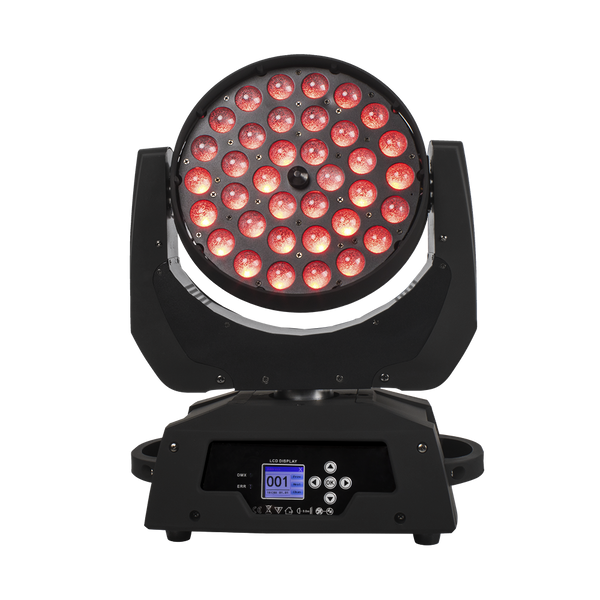 SHEHDS Zoom & Wash 36x18W Moving Head Light RGBWA+UV for DJ Nightclub Wedding