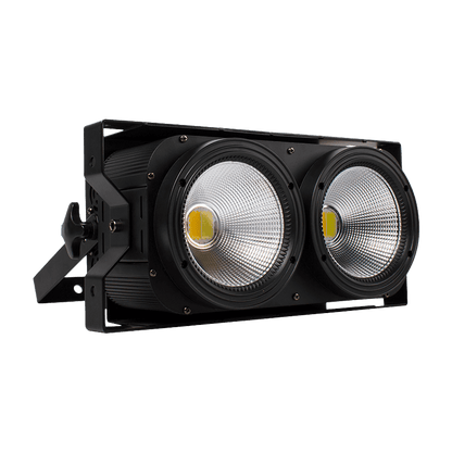 Combinação de 2 olhos 200W LED COB Blinder branco frio + iluminação branca quente para teatro de concertos de casamento na igreja