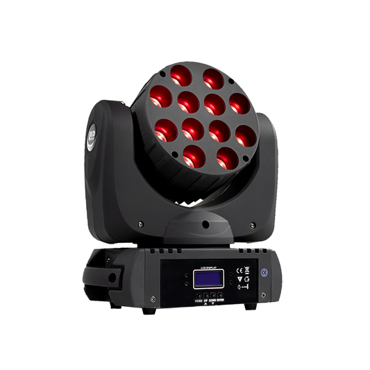 SHEHDS 12x12W RGBW LED Beam Moving Head Light DMX512