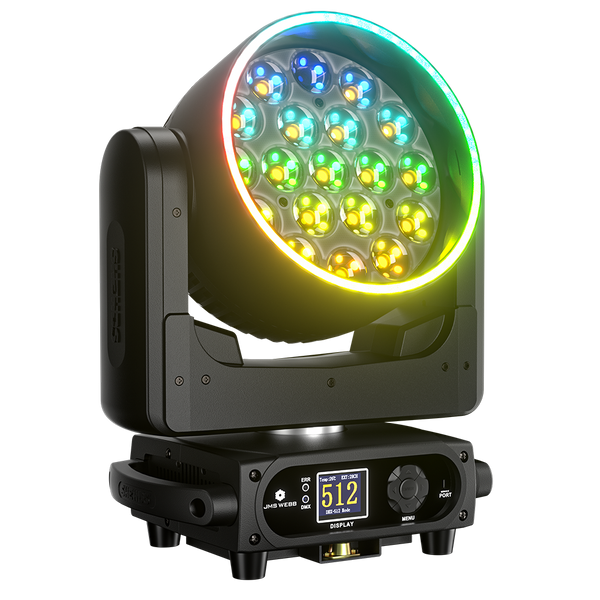 SHEHDS APP Control 19 x Series LED Pixel Zoom Wash Moving Head Light