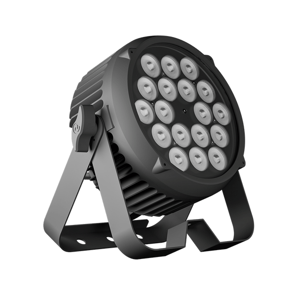CORALPAR Waterproof 18x12W LED Flat Par Light RGBWA+UV Aluminum Alloy