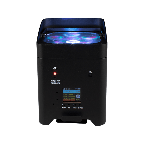 SHEHDS Wireless Battery LED Uplight Par Light 6x18W 6in1 RGBAW+UV With Remote Control