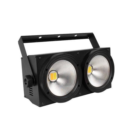 Combination 2Eyes 200W LED COB Blinder Cool White + Warm White Lighting for Church Wedding Concert Theater