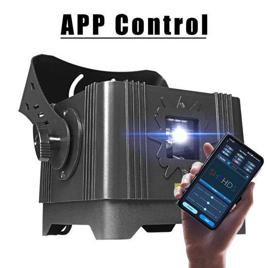 SHEHDS Waterproof Laser 3W RGB Scanning Pattern Animation Laser Lighting