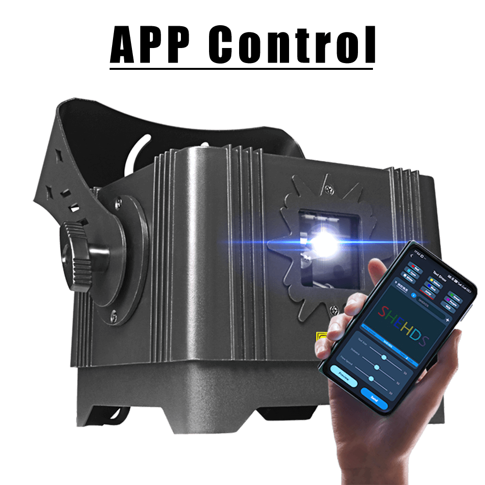 SHEHDS Waterproof Laser 3W RGB Scanning Pattern Animation Laser Lighting