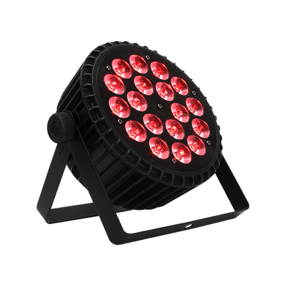 Aluminum Alloy LED Flat Par 18x12W RGBW 4in1 DMX512 for Discos Party Stage Wedding Concert Theater Effect Lighting