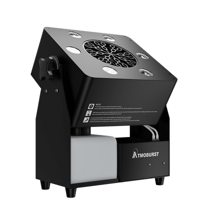 ATMOBURST 90W Bubble Machine with LED 6x4W RGBW Large Foam Output Adjustable Angle
