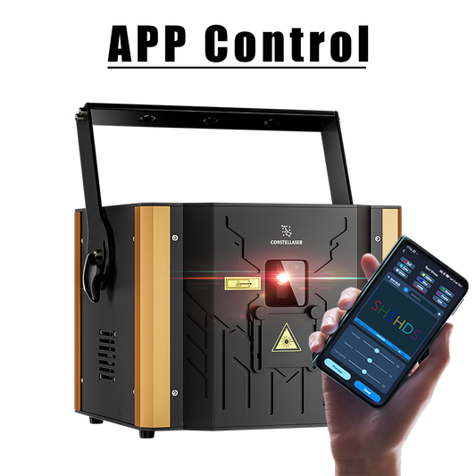 New APP Control Constellaser 6W RGB Animation Laser Semiconductor Laser With DMX512 & ILDA & RJ45 Art Net Connector