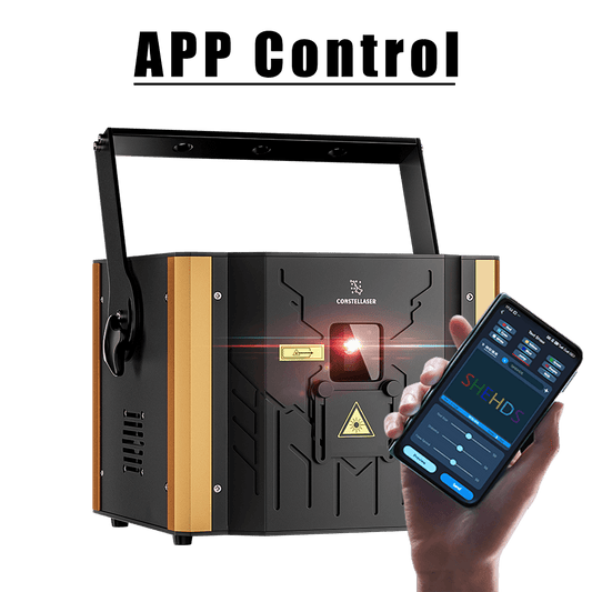 New APP Control Constellaser 6W RGB Animation Laser Semiconductor Laser With DMX512 & ILDA & RJ45 Art Net Connector