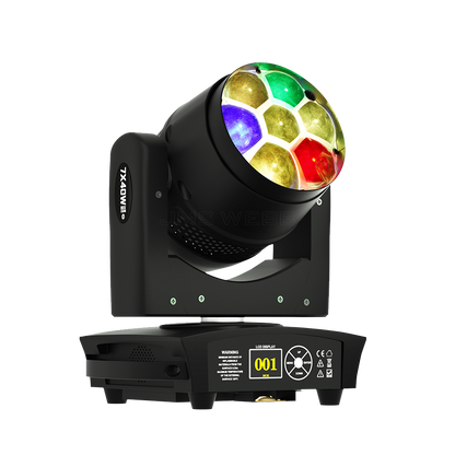 JMS WEBB (rotación de espejo) LED ZOOM, haz y lavado pequeño ojo de abeja 7X40W RGBW Control de punto de luz para puesta en escena concierto