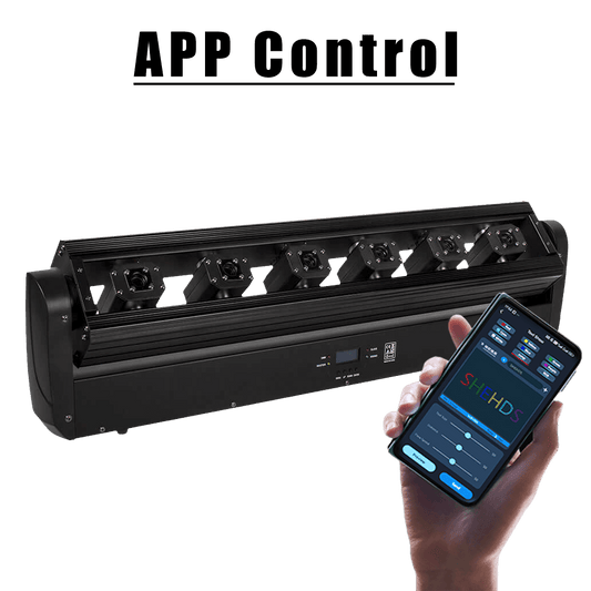 New APP Control Laser Moving Head 3000mW RGB & RGB 3in1 DMX Scanner Laser Light 6 Head Full Color For Party Disco DJ Bar