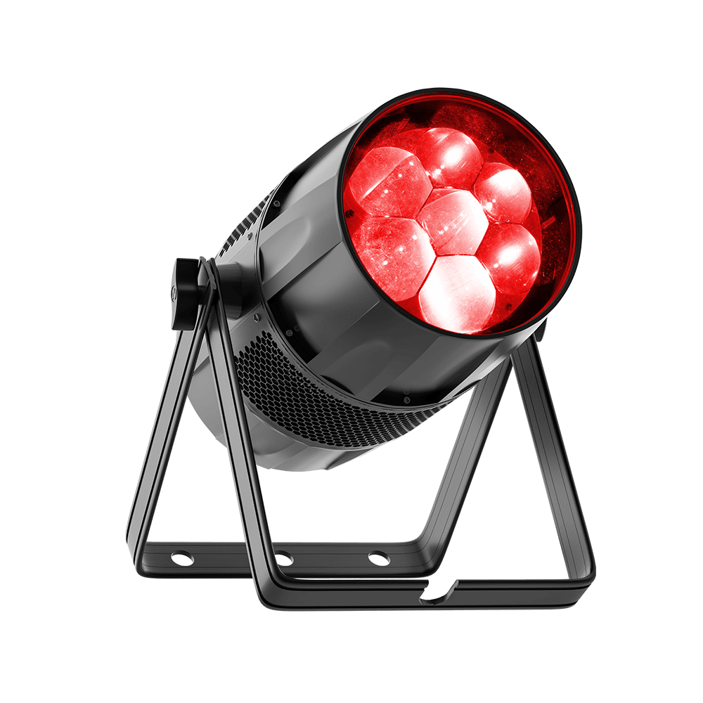 CORALPAR IP65 Waterproof LED Zoom & Wash Bee Eye Par 7x40W RGBW 4in1 Lighting