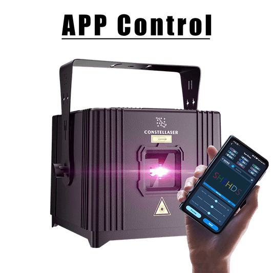 New APP Control ConstelLaser Waterproof 6W RGB Animation Laser Light Rechargeable One piece housing touchscreens